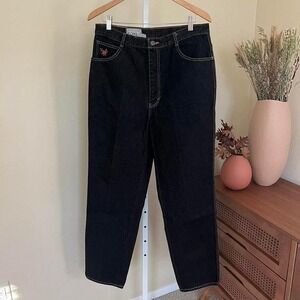 Vintage 80's Forelli La Rosa Black Denim Jeans